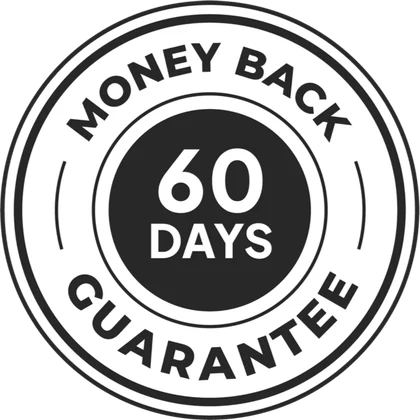 JellyBoost 60-day money-back guarantee seal